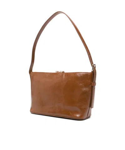 Apc Textured Shoulder Bag Adjustable Strap In Brown
