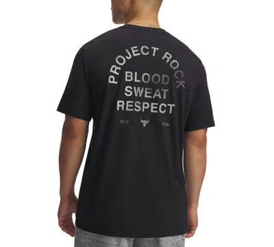 Under Armour Men's Project Rock Short-sleeve T-shirt In Black