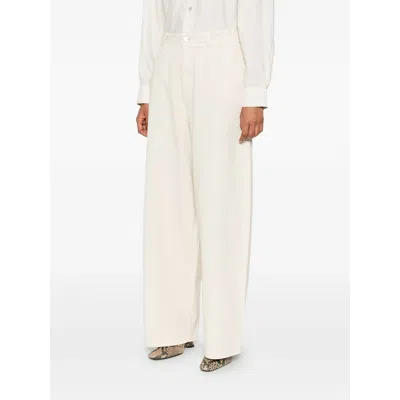 Lemaire Utility-pocket Jeans In White