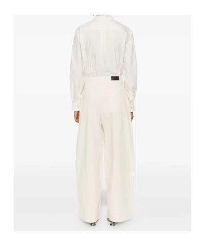 Lemaire Utility-pocket Jeans In White