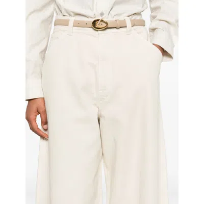 Lemaire Utility-pocket Jeans In White