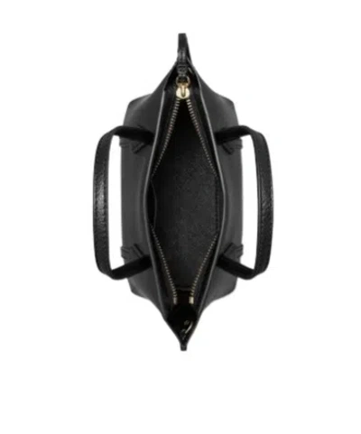 Tory Burch Black Leather Mini Perry Handbag In Black