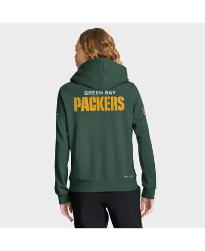 Nike Women's Green Bay Packers Sideline Standard Issueâ Initial Homeâ Dri-fit Hoodie In Green