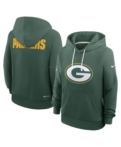 Nike Women's Green Bay Packers Sideline Standard Issueâ Initial Homeâ Dri-fit Hoodie In Green