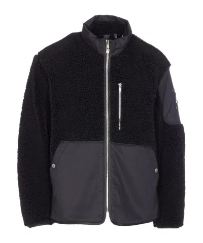 Moose Knuckles Down Jacket Frontal Zip Closure In Black