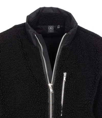 Moose Knuckles Down Jacket Frontal Zip Closure In Black