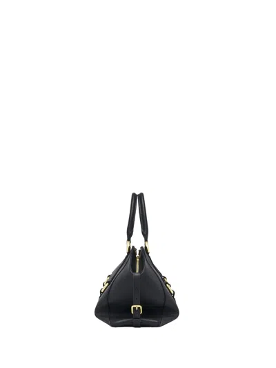 Alexander Mcqueen Mcqueen Medium Farringdon Leather Satchel In Black