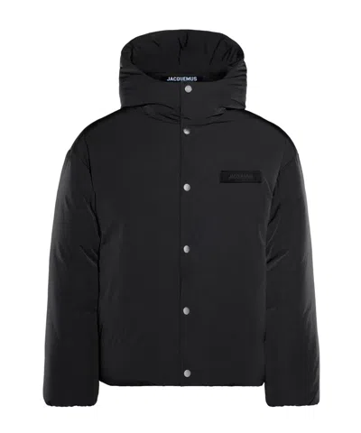 Jacquemus La Doudoune Nylon Down Jacket In Black