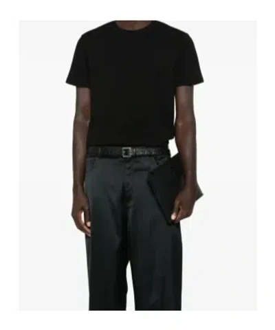 Saint Laurent Cassandre T-shirt In Black