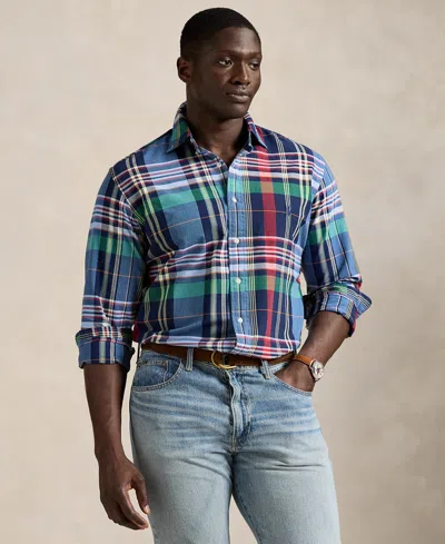 Polo Ralph Lauren Check Pattern Shirt Custom-fit In Multi