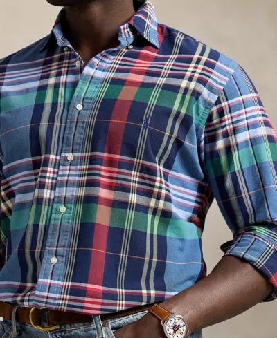 Polo Ralph Lauren Check Pattern Shirt Custom-fit In Multi