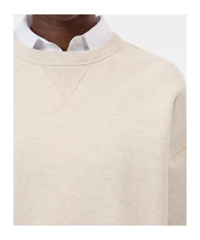 Closed Beige Solid Crew Neck Sweatshirt In Neutral