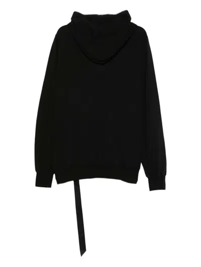 Rick Owens Drkshdw Long-sleeve Zip-up Hoodie In Black