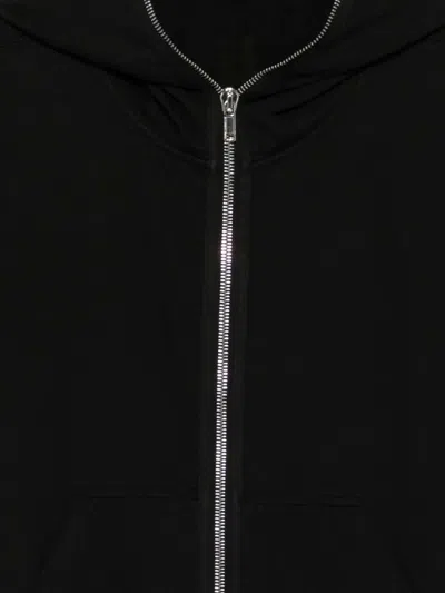 Rick Owens Drkshdw Long-sleeve Zip-up Hoodie In Black
