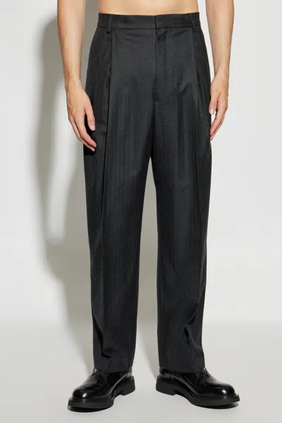 Dries Van Noten Belt Ring Casual Pants In Black