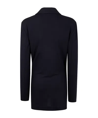 Ann Demeulemeester Olena Wrap Deconstructed Blazer In Black