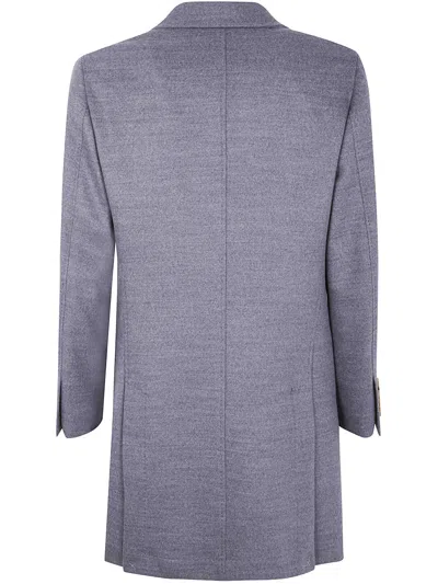 Brunello Cucinelli Three-button Patch-pocket Coat In Blue