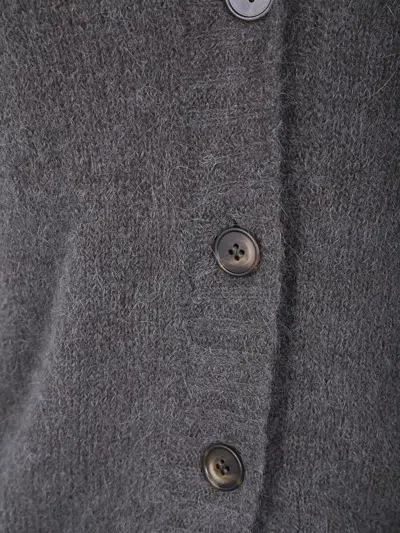 Baserange Button-front Cardigan In Gray