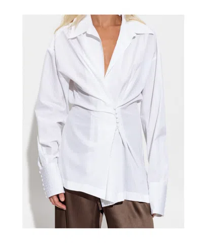 Dries Van Noten "clickys" Shirt In White