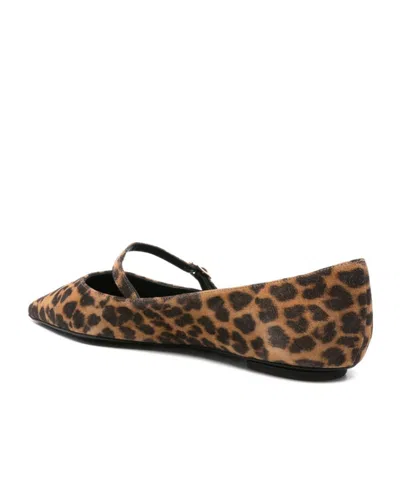 Stuart Weitzman "emilia" Mary Jane Flat In Brown