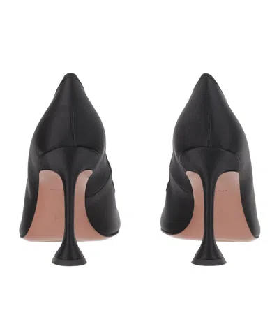 Amina Muaddi Women Black Bow Heels, 3.5 Luxury Pumps & Heels For Women Darveys In Black