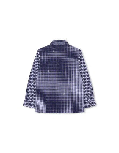 Givenchy Checked Button-up Shirt In Blue