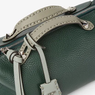 Fendi Borsa By The Way Soft Medium With Macro Top Stitching In Green
