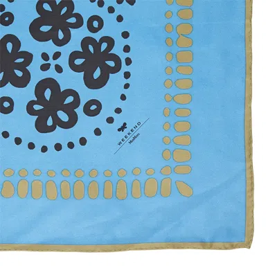 Weekend Max Mara Patterned Silk Scarves In Blue