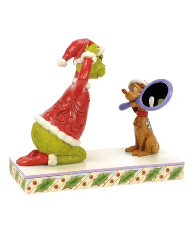 Jim Shore Max Holding Mirror Figurine In Multi