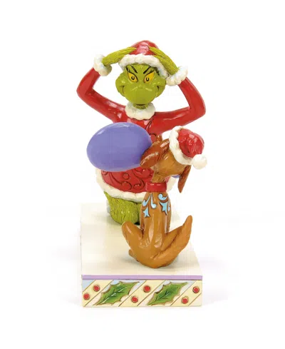 Jim Shore Max Holding Mirror Figurine In Multi