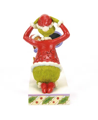 Jim Shore Max Holding Mirror Figurine In Multi