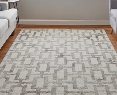 Feizy Lorrain 8919f 3'6"x5'6" Area Rug In White