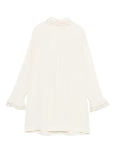 Zimmermann Ruffle-trim Mini Dress In White