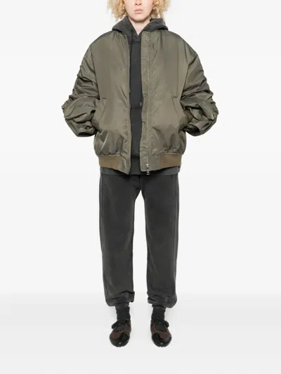 Aniye By Zippered Long-sleeved Casual Jacket In Gray