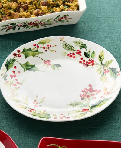 Certified International Holly Vines Oval Platter In Multi