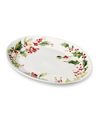 Certified International Holly Vines Oval Platter In Multi