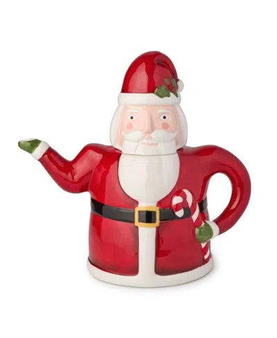Certified International Nutcracker Parade 3-d Santa Teapot In Multi