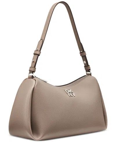 Dkny Remy Top Zip Shoulder Bag In Brown