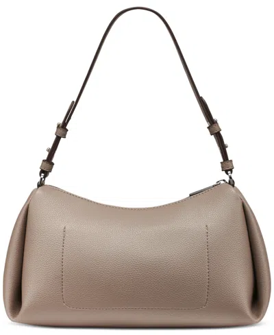 Dkny Remy Top Zip Shoulder Bag In Brown