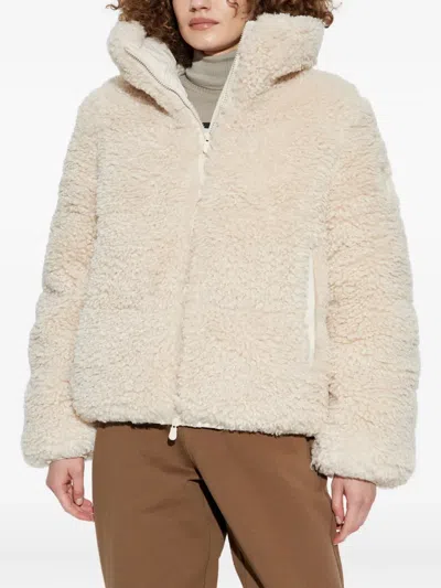 Save The Duck Kennie Shearling Down Jacket Clothing In Neutral