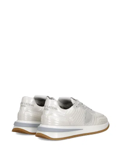 Philippe Model Panelled Sneakers In White