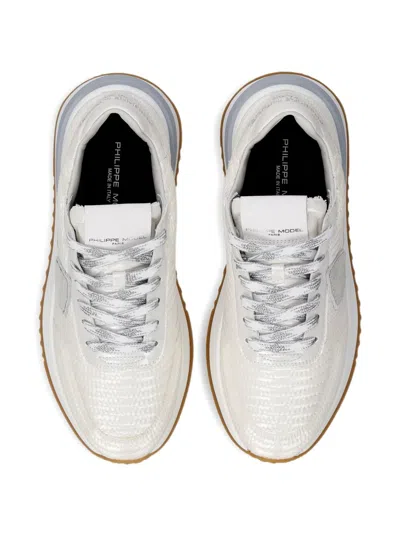 Philippe Model Panelled Sneakers In White