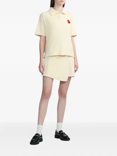 B+ab Heart-embellished Skirt Set In Neutral