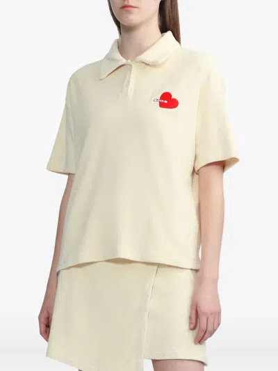 B+ab Heart-embellished Skirt Set In Neutral