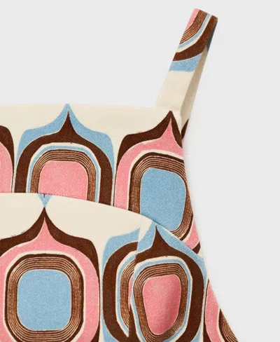 Mango Jane Sleeveless Print Top In Multi