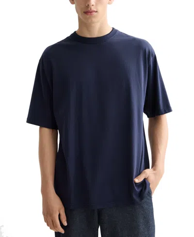 Scotch & Soda Men's Relaxed Fit Short Sleeve Three Crosses Crewneck T-shirt In Blue