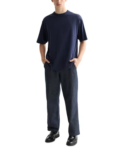 Scotch & Soda Men's Relaxed Fit Short Sleeve Three Crosses Crewneck T-shirt In Blue