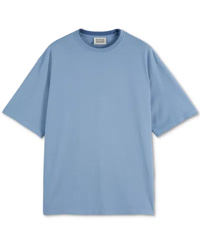 Scotch & Soda Men's Seasonal Crewneck T-shirt In Blue