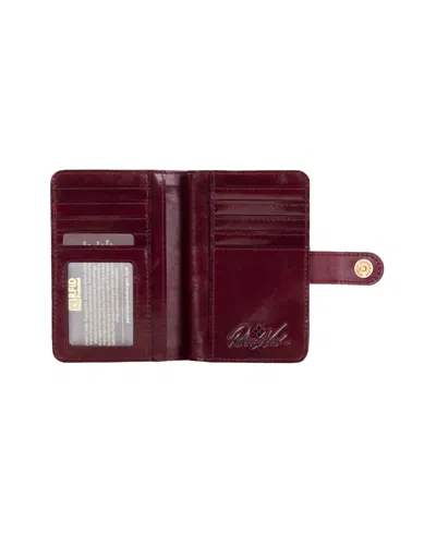 Patricia Nash Norma Bifold Wallet In Burgundy