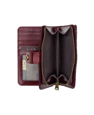 Patricia Nash Norma Bifold Wallet In Burgundy